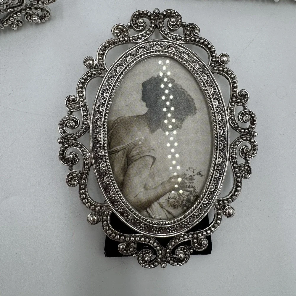 Melannco Ornate Silver Tone Picture Frames Lot 6 Baroque Victorian Scrollwork